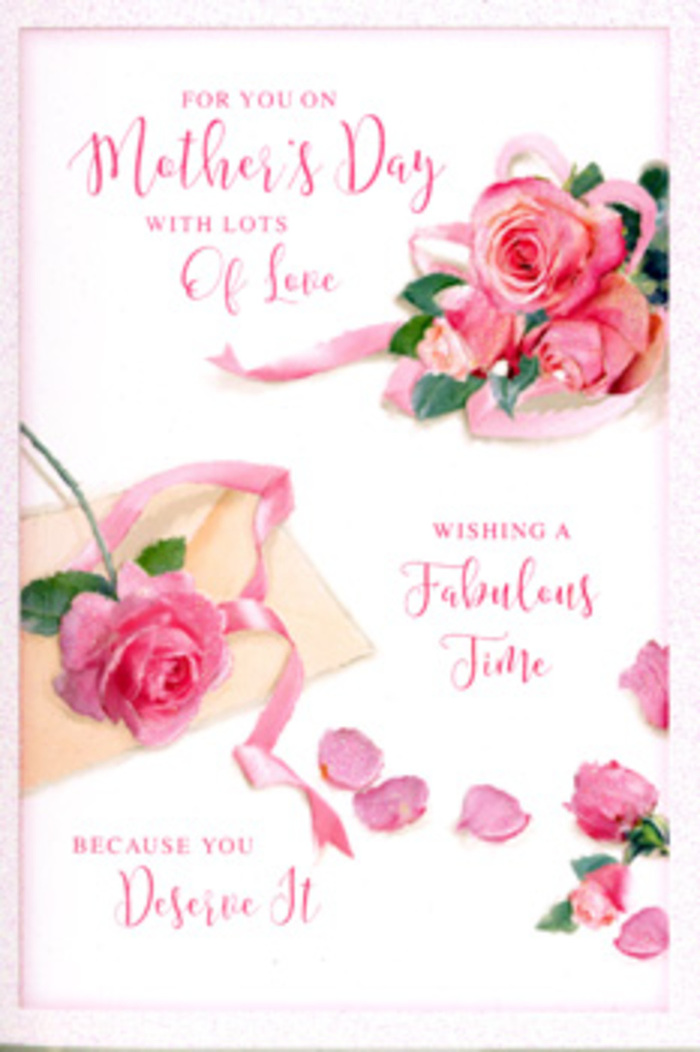 In this detailed view, the Mother's Day card appears like a carefully composed still life, blending floral beauty with heartfelt sentiment, much like arrangements prepared for families around Stanmore. The artwork features an array of pink roses sweeping across the card's front, primarily gathered along one side and corner so that they seem to cascade diagonally. Each rose is meticulously rendered, with multiple tiers of velvety petals that curl outward, some edges slightly frilled as if just touched by a gentle breeze. The colour palette is a symphony of soft pinks, from whisper-light blush to richer, rosy tones that suggest freshly delivered stems. Scattered rose petals drift away from the central bouquet, dotting the remaining space in a way that feels spontaneous yet thoughtfully placed, like petals that have fallen to a polished dining table during a Mother's Day gathering near Stanmore Hill. Delicate hints of ribbon, perhaps in a complementary pastel shade, and faint, understated foliage provide a framework that holds the composition together. Nestled within the open space, graceful handwriting spells out a tender Mother's Day greeting, the script flowing in lyrical curves that echo the shapes of the petals. The ink is chosen to harmonise with the florals, giving the entire design a cohesive, gentle elegance. Soft, natural lighting illuminates the card evenly, creating faint shadows that give depth without disturbing the serenity of the scene. The overall feeling is one of warmth, appreciation, and quiet celebration, like a card placed lovingly beside a rose bouquet arriving through same-day delivery in Stanmore, meant to honour a mother's unwavering love and care.
